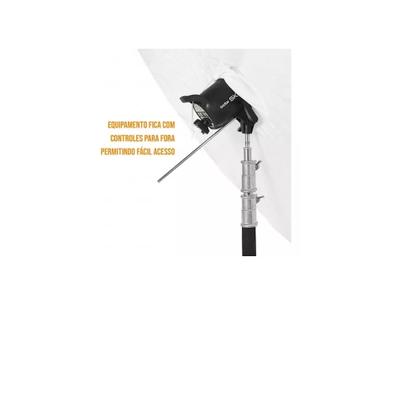 Imagem de Sombrinha Capa Difusora Preta Branca 150cm  Flash BW16-60S