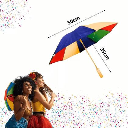 Imagem de Sombrinha de Frevo Colorida Infantil - Carnaval e Dança