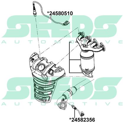 Imagem de Sonda Lambda Pós Chevrolet Onix Prisma 1.0 Flex 2012 A 2015
