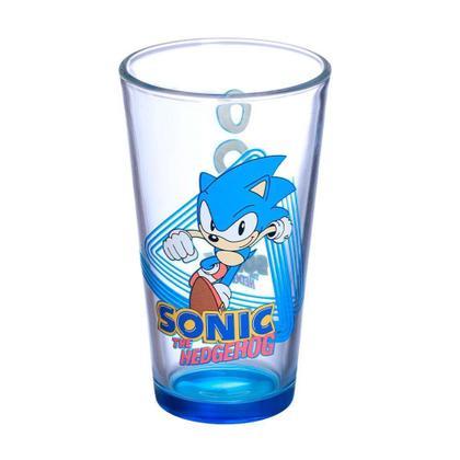 Imagem de Sonic The Hedgehog Kit Copo De Vidro 500ml + Cofre Metal Oficial SEGA - Zona Criativa