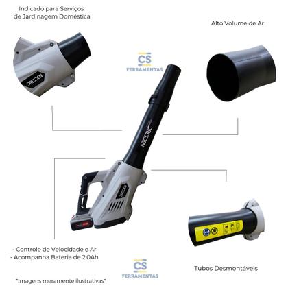 Imagem de Soprador a Bateria 20V Dresden Com 2 baterias e Carregador