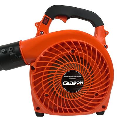 Imagem de Soprador a Gasolina Assoprador de Folhas e Resíduos Lateral Portátil Leve e Potente 26cc 0,9HP Carbon Fak