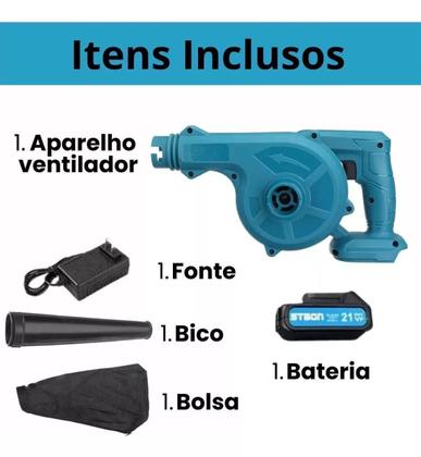Imagem de Soprador Aspirador Limpeza Computador Notebook Bivolt 600W