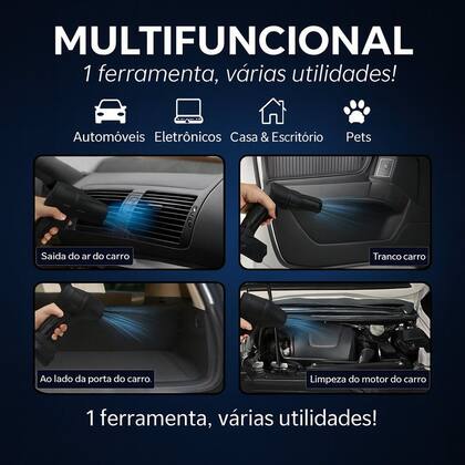 Imagem de Soprador de Ar Turbo Portátil 48v Recarregável 02 Baterias