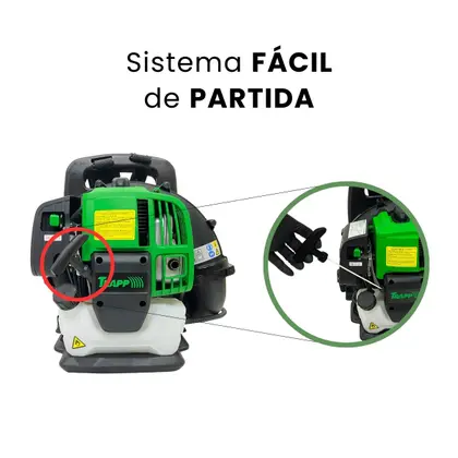 Soprador Folhas e Grama Costal Gasolina Trapp Assoprador Máquina