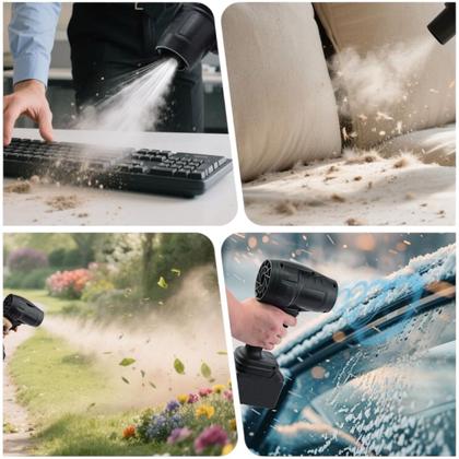 Imagem de Soprador Portatil 2 Bateria Com Maleta Turbina de Ar 48V For