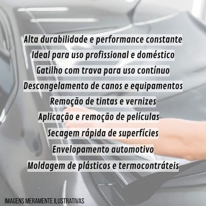 Imagem de Soprador Térmico 2000W 220V Envelopamento Película Secagem Moldagem Expex - EXFER-033