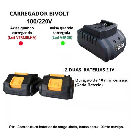 Imagem de Soprador Térmico 21V Sem Fio 3 Bicos Aço Inox Profissional Aquecimento