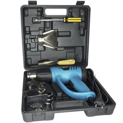 Imagem de Soprador Térmico Ar Quente 2000W Kit Acessórios Bicos Espátulas Maleta 350 600 Importway IWST-MA