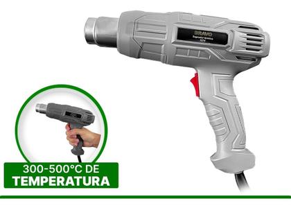 Imagem de Soprador Térmico Profissional Reforçado Com Bico Ar Quente Frio 1500W 127V