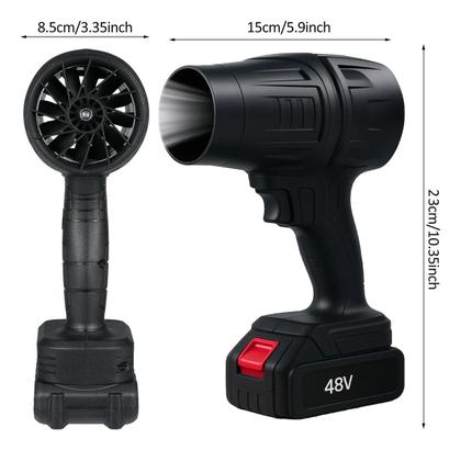 Imagem de Soprador Turbo Fan 130.000 RPM Potente Maleta Recarregavel Bateria Limpeza Casa Jardim Quintal Poeira Detritos Pelo de Animal Folha Eletronico Multius
