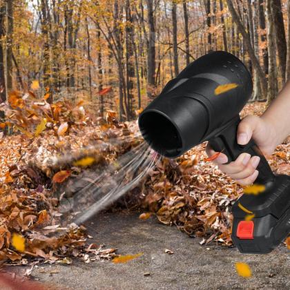 Imagem de Soprador Turbo Fan 32000 RPM Potente Recarregavel Sujeira Folhas Poeira Detritos Quintal Casa Jardim Limpeza