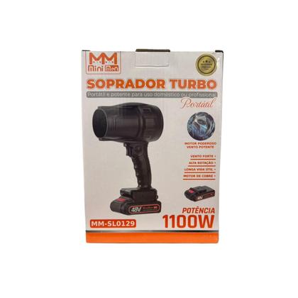 Imagem de Soprador Turbo Sem Fio Portátil Com Bateria 48V Potente Profissional