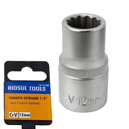 Imagem de Soquete 1/2Pol x 12MM ESTRIADO CRV 010209 RIO SUL