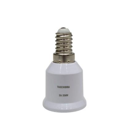 Imagem de Soquete Adaptador Taschibra De Lâmpada E14 Para E27 Kit 2 Peças