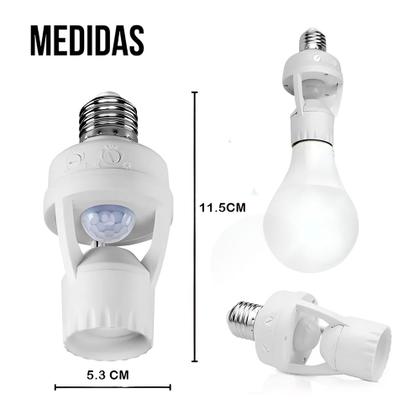Imagem de Soquete com Sensor de Presença Infravermelho para Lâmpadas E27 Bivolt com Detecção 360 Graus