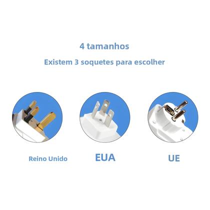 Imagem de Soquete De Lâmpada Rotativo E27 Com Interruptor Liga/Desliga E Base De Extensão Flexível EU US UK