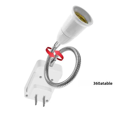 Imagem de Soquete De Lâmpada Rotativo E27 Com Interruptor Liga/Desliga E Base De Extensão Flexível EU US UK