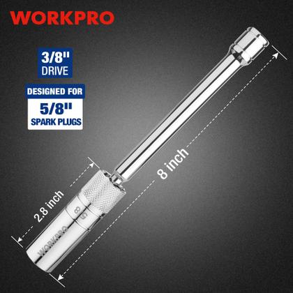 Imagem de Soquete de vela de ignição WORKPRO Magnetic 5/8 polegadas 3/8 polegadas