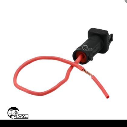 Imagem de Soquete Plug Conector Chicote da Injeção Eletrônica 1 Via - Terminal 6.3mm