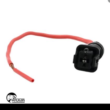 Imagem de Soquete Plug Conector Chicote da Injeção Eletrônica 1 Via - Terminal 6.3mm