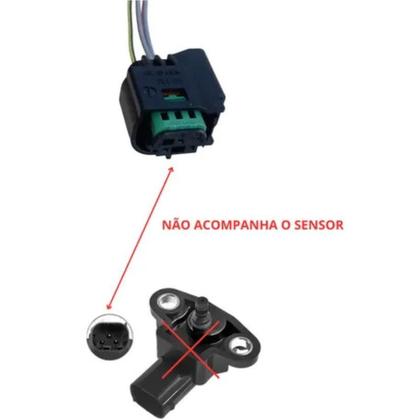 Imagem de Soquete Plug Conector Sensor Map Sprinter 311, 313 413