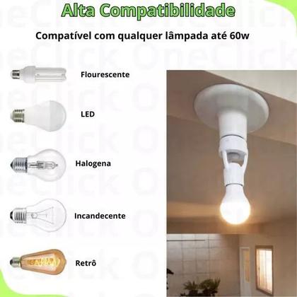 Imagem de Soquete Sensor de Presença com Fotocélula: Controle Automático da Iluminação Residencial