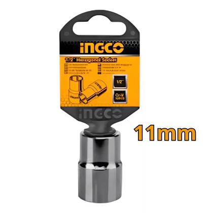 Imagem de Soquete Sextavado 1/2" Polegadas 11mm Cr-V HHAST12111 Ingco