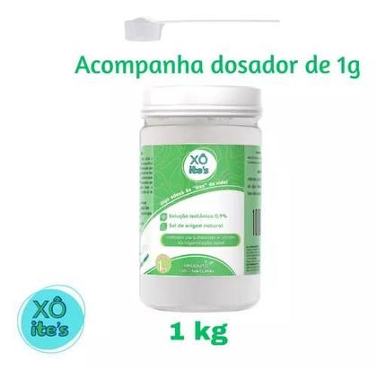 Imagem de Soro Para Lavagem Nasal Cloreto De Sódio Higienização 4Kg Xô Ites Kit Com 4 Potes