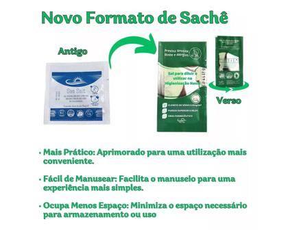 Imagem de Soro Pó Kit 60 Sachês Frasco Higienizador Nasal 250ml