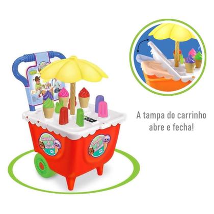 Imagem de Sorveteria Infantil Carrinho Com Acessórios - Tilin