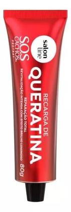 Imagem de SOS  Cachos Recarga Queratina Reparação Total 80g - SALON LINE