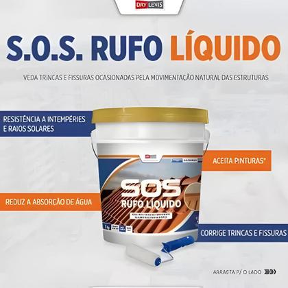 Imagem de SOS Rufo Líquido Vedação Trincas E Furos 3,6KG Branco - Elastment