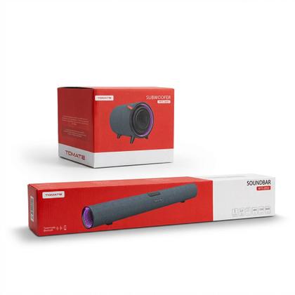 Imagem de Soundbar 170W RMS 2.1 Canais Com Subwoofer 6.5 Polegadas E Bluetooth 5.3 Com Entrada Óptica Para TV E Home Theater Potente