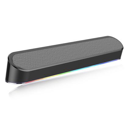Imagem de Soundbar Gamer Redragon Adiemus, 6W RMS, RGB, USB, 150Hz/20KHz, Botão Touch, Preto - GS560