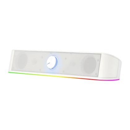 Imagem de Soundbar Gamer Redragon Adiemus RGB 6W RMS RGB USB 150Hz Branco