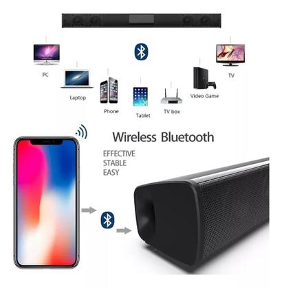 Imagem de Soundbar Home Theater Barra Caixa De Som Tv Bluetooth Potente Casa Tamanho Grande
