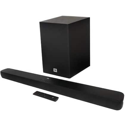 Soundbar JBL Cinema SB180, Bluetooth, 110W, com Subwoofer, 2.1 Canais, Preta JBLSB180BLKBR