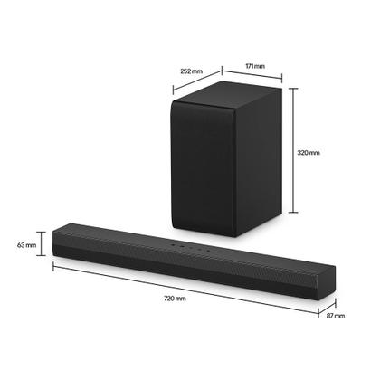 Imagem de Soundbar LG S40T 300W RMS 2.1 Canais Dolby Digital Bluetooth HDMI AI Sound Pro