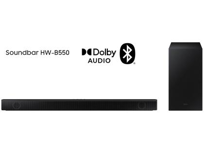 Imagem de Soundbar Samsung com Subwoofer sem Fio, 2.1 Canais, Bluetooth e 410W - HW-B550