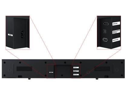 Imagem de Soundbar Samsung HW-B400F 2.0 Canais, com Subwoofer Integrado, Dolby Audio, Bluetooth, Preta - HW-B400F/ZD