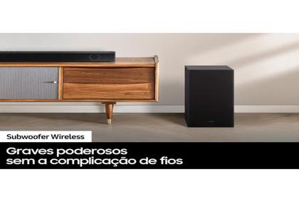 Imagem de Soundbar Samsung HW-B550, com 2.1 canais, Bluetooth e Subwoofer sem Fio - HW-B550/ZD