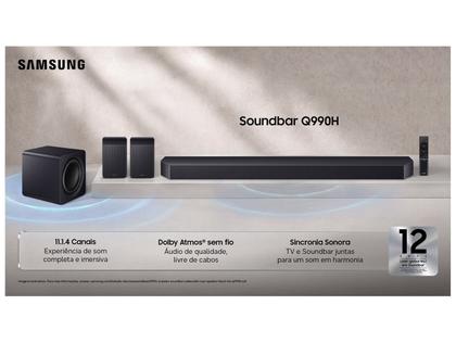 Imagem de Soundbar Samsung HW-Q990H 11.1.4 Canais Wi-Fi Bluetooth com Subwoofer 756W Preto