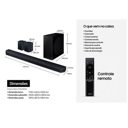Imagem de Soundbar Samsung HWQ930D com 9.1.4 Canais, Wireless Dolby Atmos, Alexa Integrado e 656W