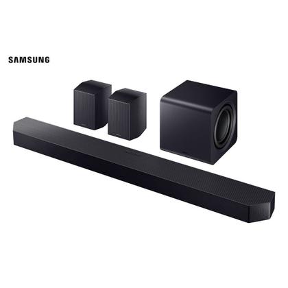 Imagem de Soundbar Samsung Série Q com 11.1.4 canais, Subwoofer e Caixas traseiras 2026 - HW-Q990H