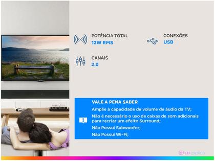 Imagem de Soundbar Trust Arys, Iluminação LED, Design Compacto, 12W, 3.5mm, USB, Preto - 22946