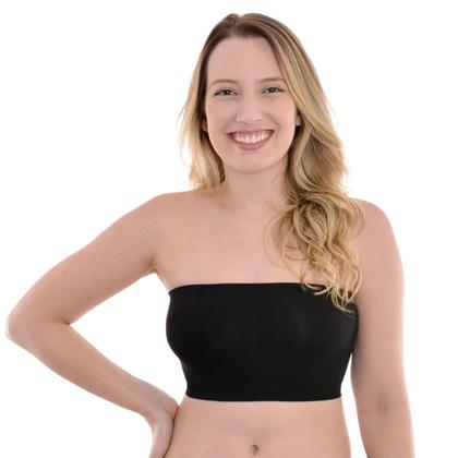 Imagem de Soutien feminino selene faixa sem costura top confortavel 20510