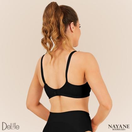 Imagem de Soutien Nayane Rodrigues para Amamentação Click Funcional Alça Larga Detalhe em Renda sem Bojo