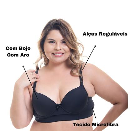 Imagem de Soutien Plus Size Básico em  Microfibra Ref 1013b