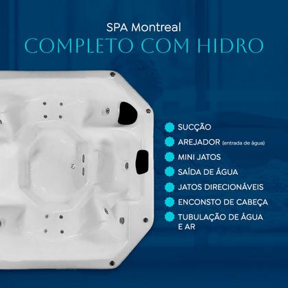 Imagem de Spa Quadrado Montreal COMPLETO com hidro